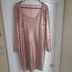 Rose gold party dress